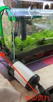 エーハイム リーフレックスUV350 設置状態