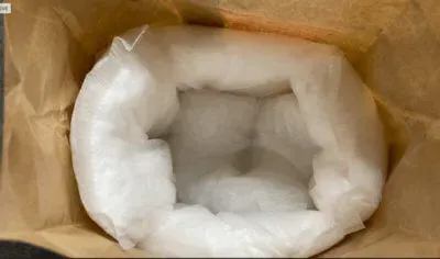 油を吸い取った不織布