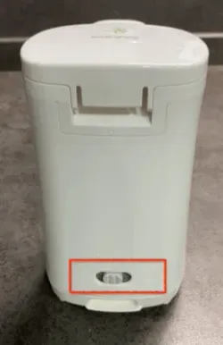 吐出量2mLと3mLの切り替えスイッチ