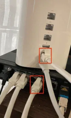 AirMac ExtremeとNVR510の接続