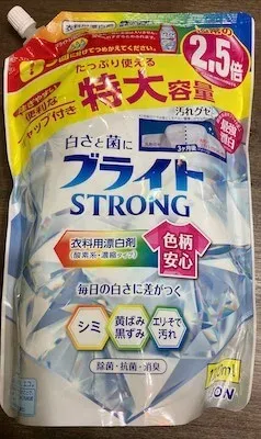 リニューアル後のブライトSTRONG詰め替え表面