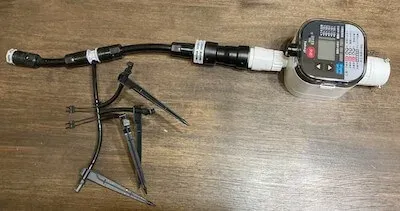 簡単水やりシステムの付属品を全て接続した状態