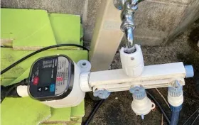 水やりタイマーの設置状態2