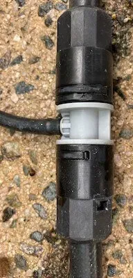9mmホースから4mmホースへの分岐部