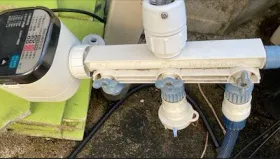 水やりタイマーの設置状態1