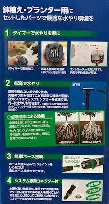 点滴散水の説明