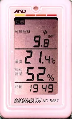 AD-5687 乾燥指数9.8g/㎥ 注意表示1