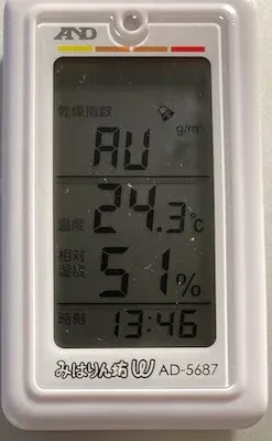 AD-5687 乾燥指数モードAU表示