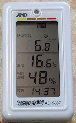 AD-5687 7.0g/㎥ 警報切替