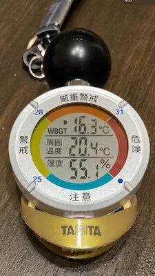 タニタの黒球式熱中症指数計