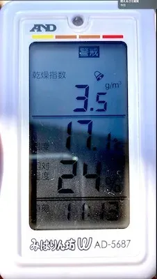 AD-5687 3.5g/㎥ 警戒表示