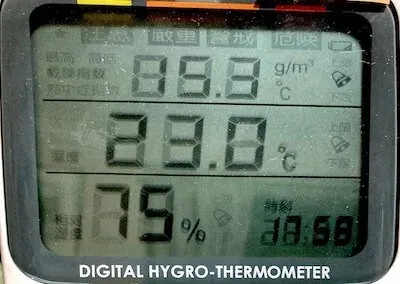 AD-5686 絶対湿度15.3g/㎥、23℃、75%RH