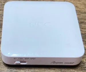 NEC Aterm W500P 本体上面