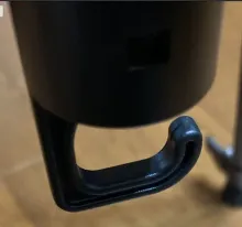 センターポール下部のウエイト用フック