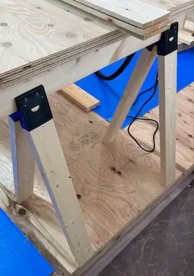2×6材を使った渡り部分