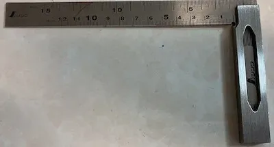 スコヤ内側の目盛り