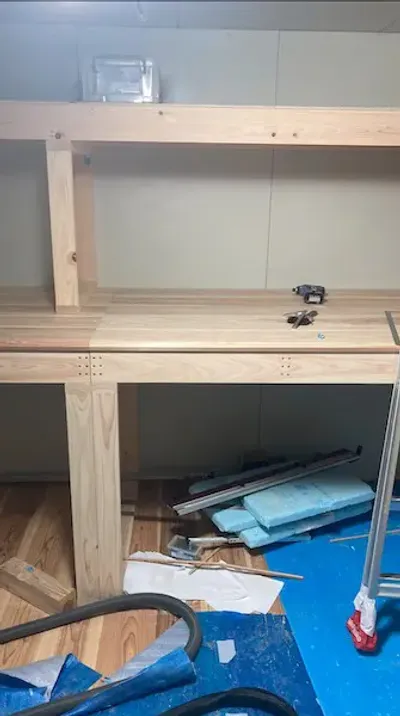 養生シートの敷設