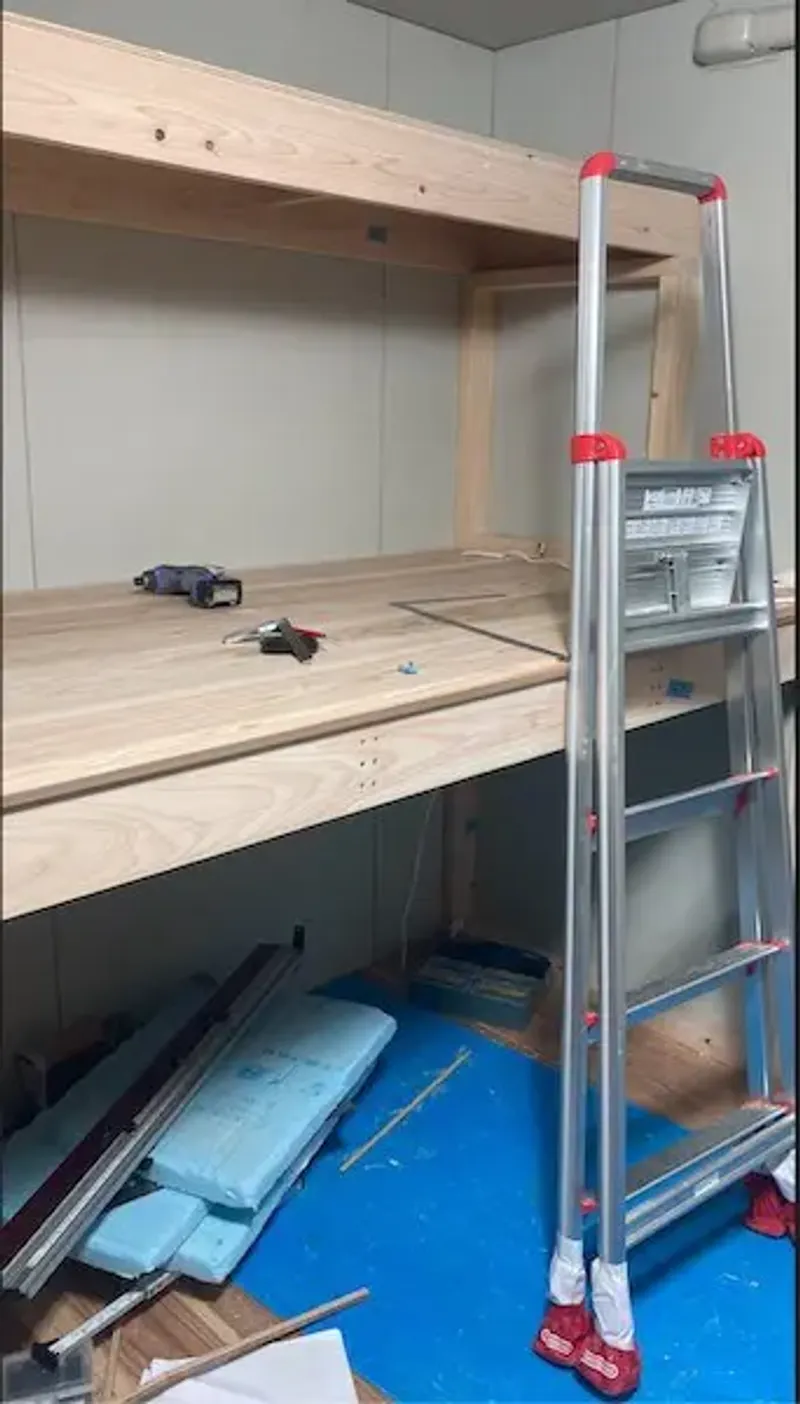 3400mmの常設作業台