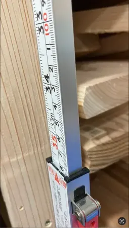 天板高1085mmのメジャー計測値