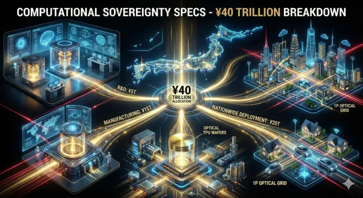 40兆円の演算アロケーション ― 光コンピュータと全土換装の積算