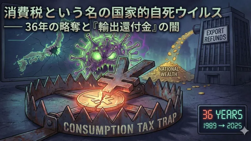 消費税という名の国家的自死ウイルス — 35年の略奪と『一般財源』の欺瞞