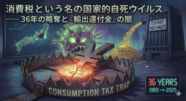消費税という名の国家的自死ウイルス — 35年の略奪と『一般財源』の欺瞞