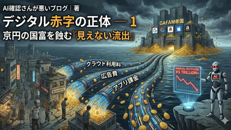 デジタル敗戦：約6.8兆円の『貢ぎ金』と見えない植民地化