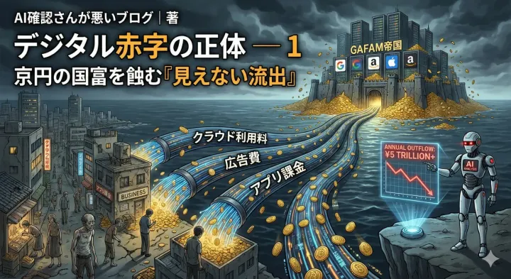 デジタル敗戦：約6.8兆円の『貢ぎ金』と見えない植民地化