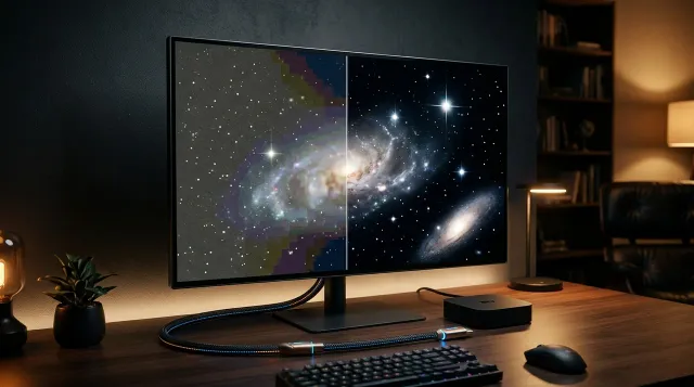 【4K映像＆HDMI沼の解決】Apple TV 4Kと4Kモニターの『HDR切替暗転・夜空の縞模様（8bit SDR）』対策と失敗しないケーブル選び