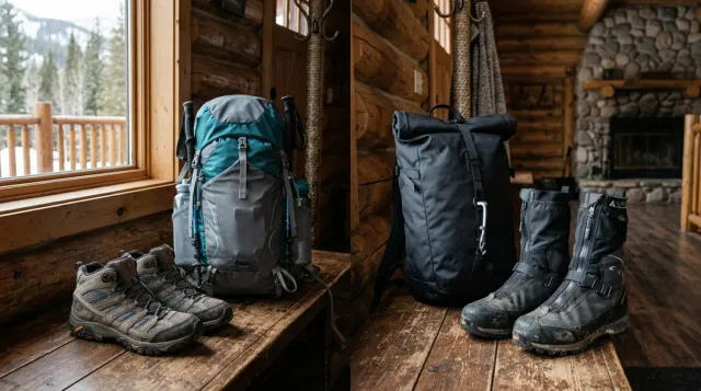【実戦比較】モンベル登山靴1000/3000と夏冬ザック使い分け！夫婦のアルパインパック40・50L選定録