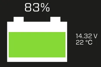 10:05 スタート時のバッテリー残量83%