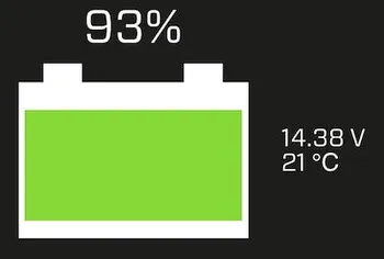 12:12 時点のバッテリー残量90%