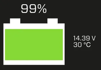 14:26 到着時のバッテリー残量100%