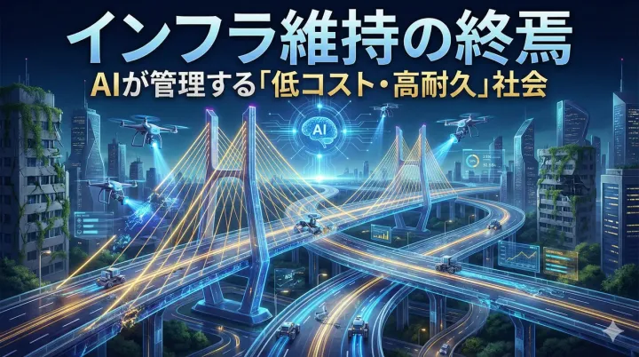 インフラ維持の終焉 — AIが管理する「低コスト・高耐久」社会