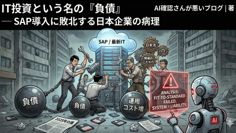 IT投資という名の『負債』 — SAP導入に敗北する日本企業の病理