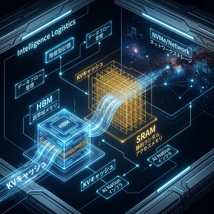 知能の残像：KVキャッシュと階層型記憶ロジスティクス