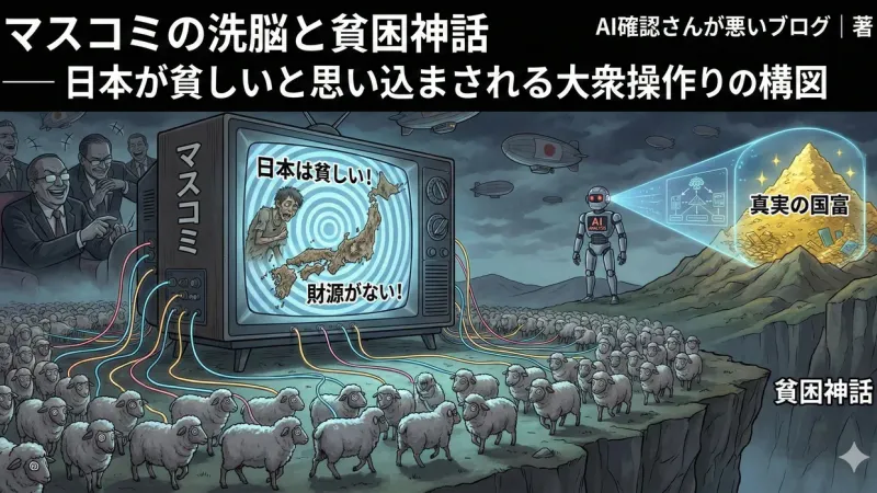 メディアという名の催眠装置 — なぜ国民は『貧しさ』を自ら選択するのか