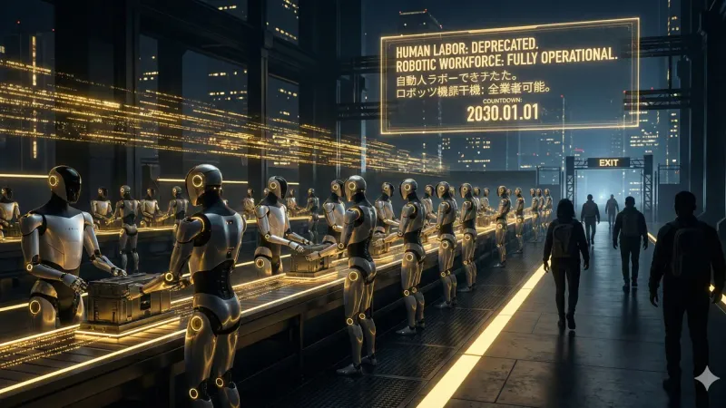 物理層の覚醒：汎用ロボットによる労働力の完全置換工程表