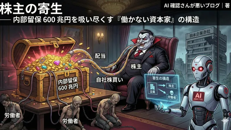 株主至上主義という略奪装置 — 賃金が上がらない数理的理由
