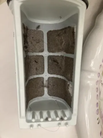 洗濯後のゴミキャッチャー