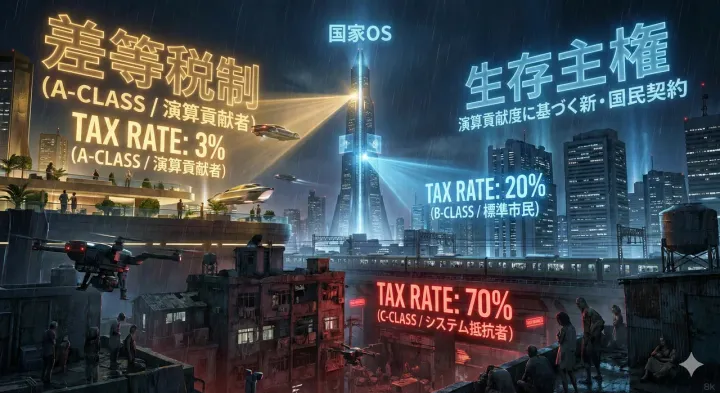 差等税制の導入 ― 『3% vs 70%』が導く100兆円の歳入革命