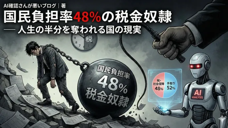 五公五民の再来 — 国民負担率48%が殺す「消費と未来」