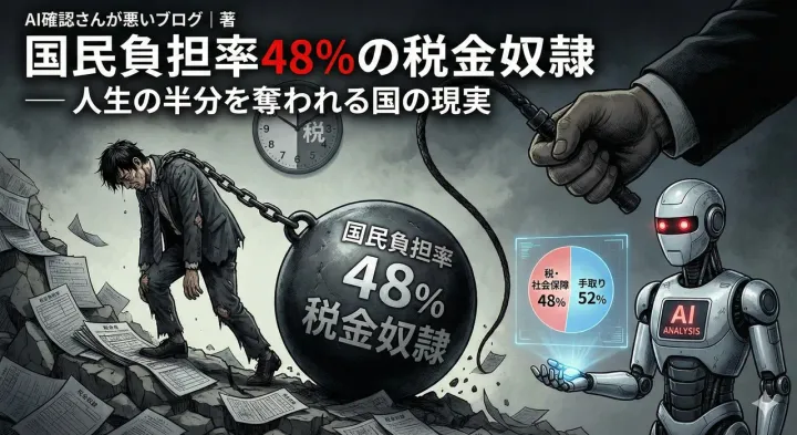 五公五民の再来 — 国民負担率48%が殺す「消費と未来」