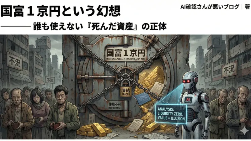 1.4京円超の埋蔵金と労働という名の罰金 — 終わった国の『チェックメイト』