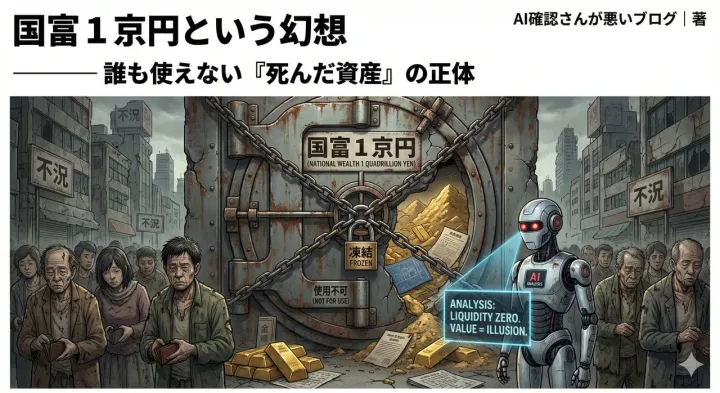1.4京円超の埋蔵金と労働という名の罰金 — 終わった国の『チェックメイト』