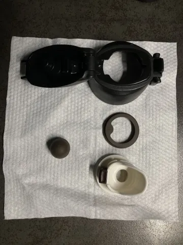 サーモス自転車用ユニットの全分解状態