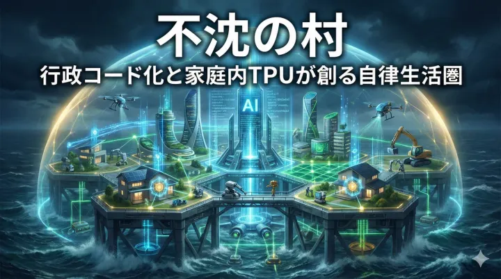 不沈の村 — 行政コード化と家庭内TPUが創る自律生活圏