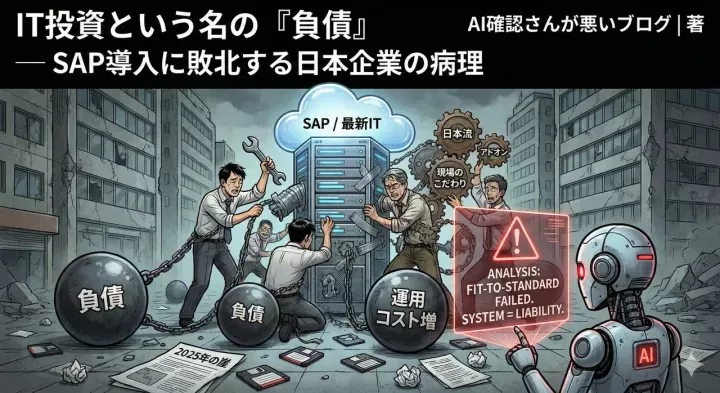 IT投資という名の『負債』 — SAP導入に敗北する日本企業の病理