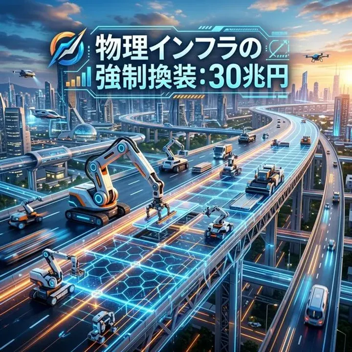 物理インフラの強制換装 ― 30兆円 による『土木2.0』と国土マザーボード化